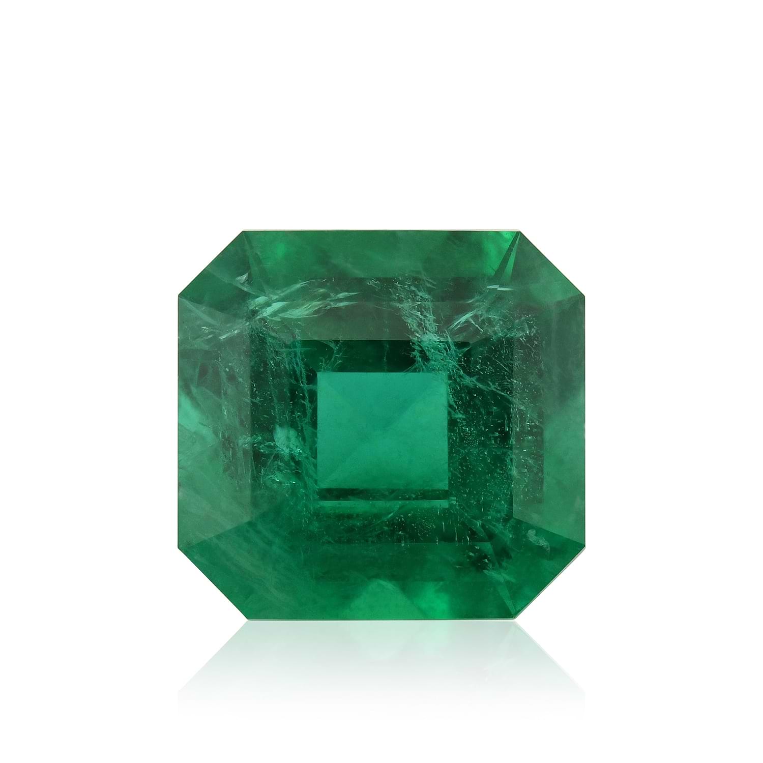3.83 Carat Green ZAMBIAN Octagon Emerald