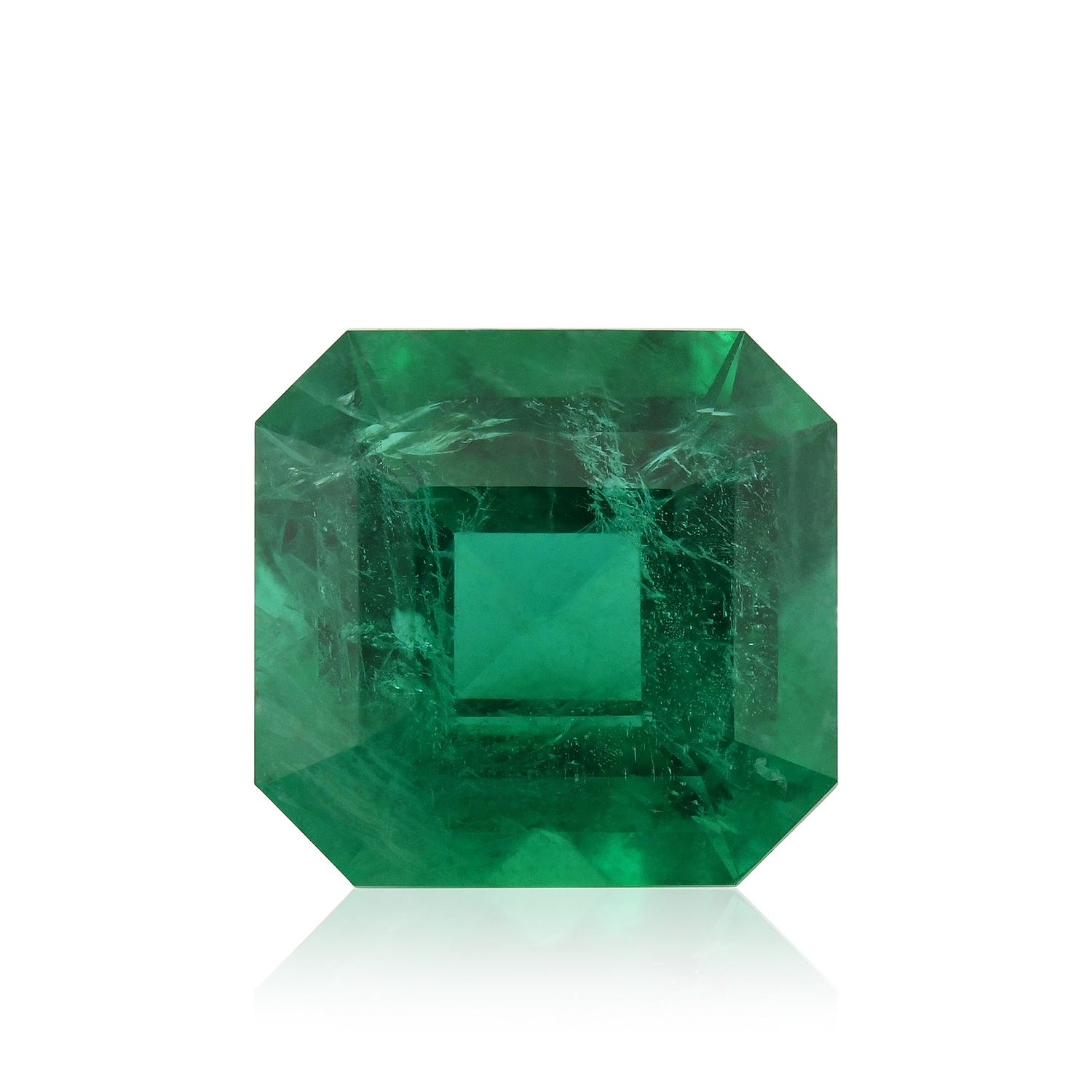 3.83 Carat Green ZAMBIAN Octagon Emerald