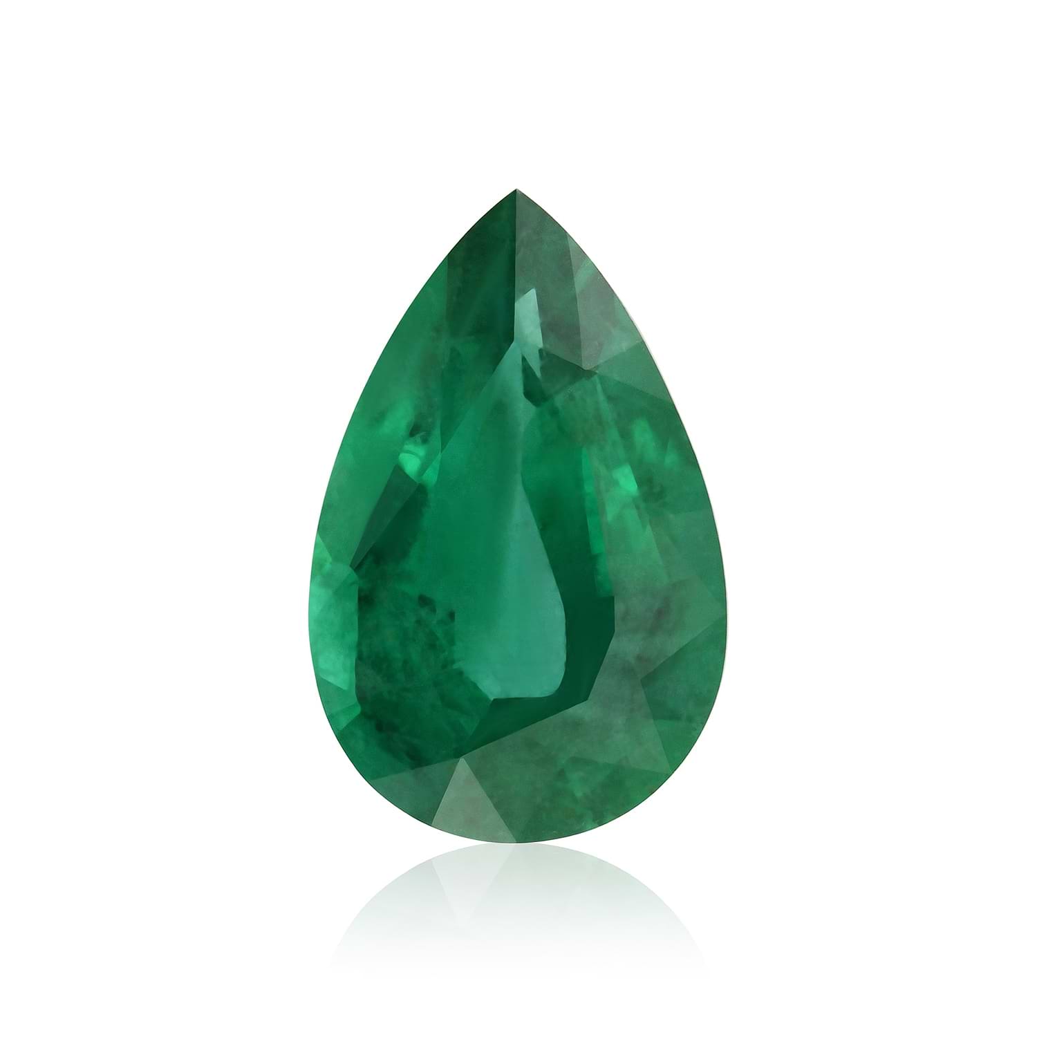 4.10 Carat Green ZAMBIAN Pear Emerald