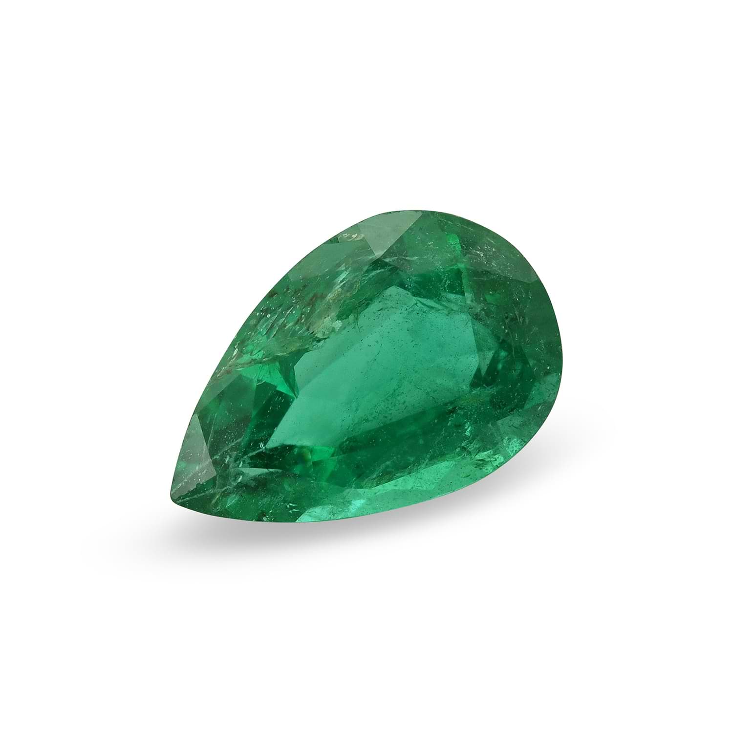 1.97 Carat Green ZAMBIAN Pear Emerald