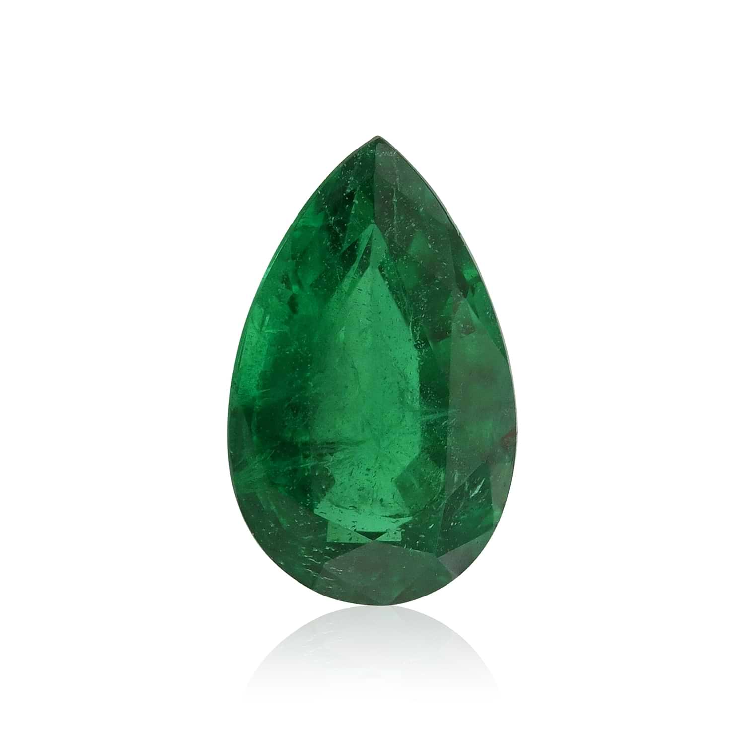 1.51 Carat Green ZAMBIAN Pear Emerald