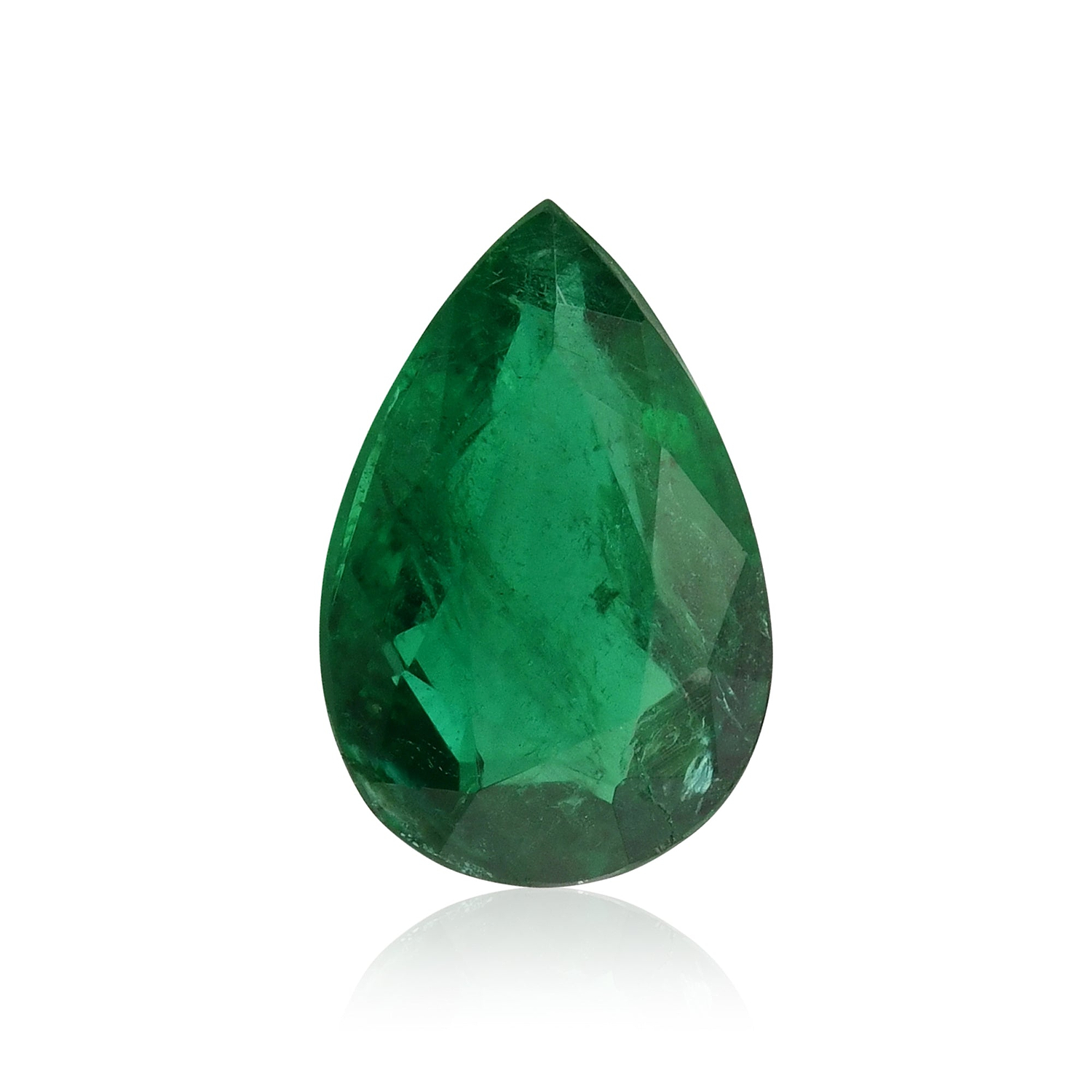 1.31 Carat Green ZAMBIAN Pear Emerald