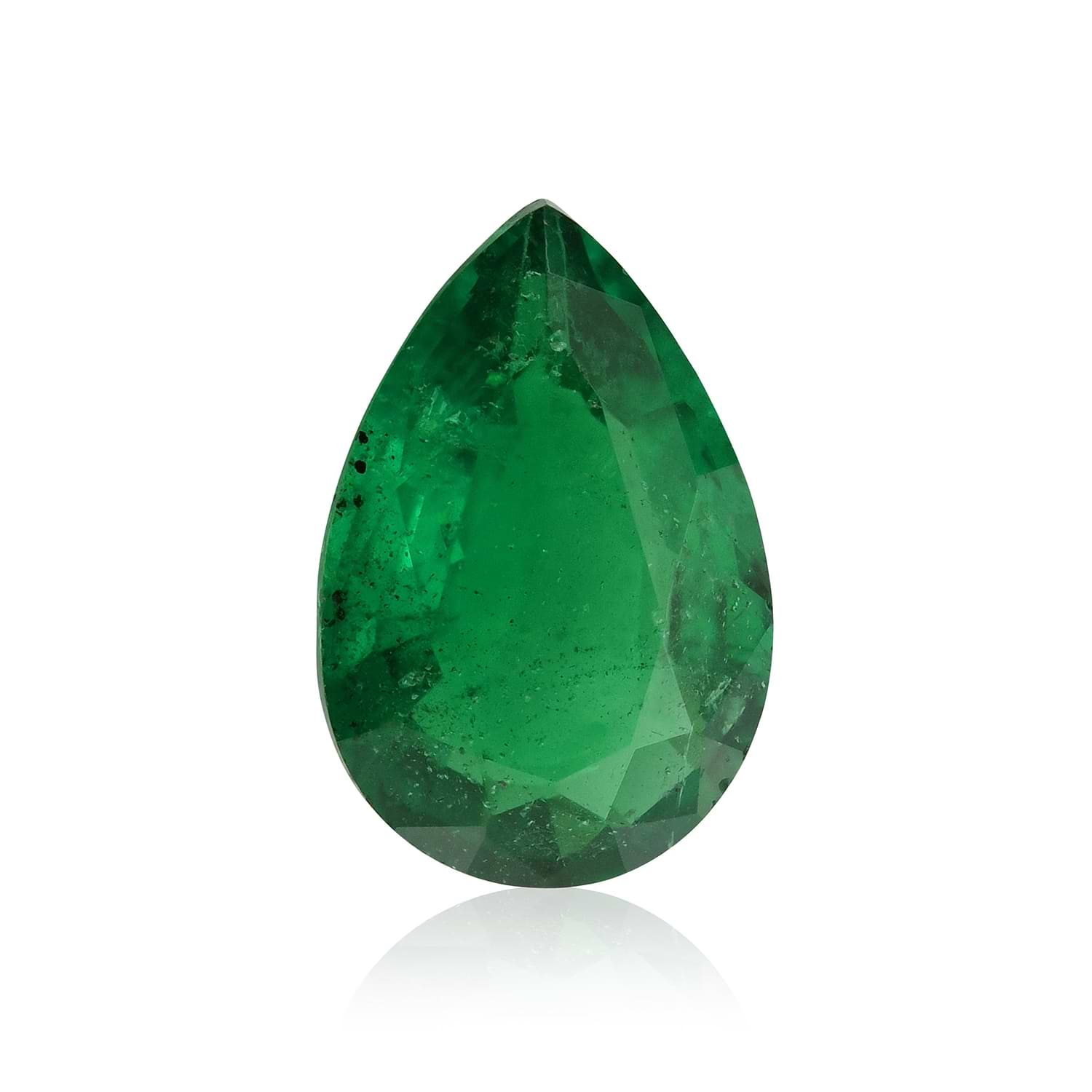 1.16 Carat Green ZAMBIAN Pear Emerald