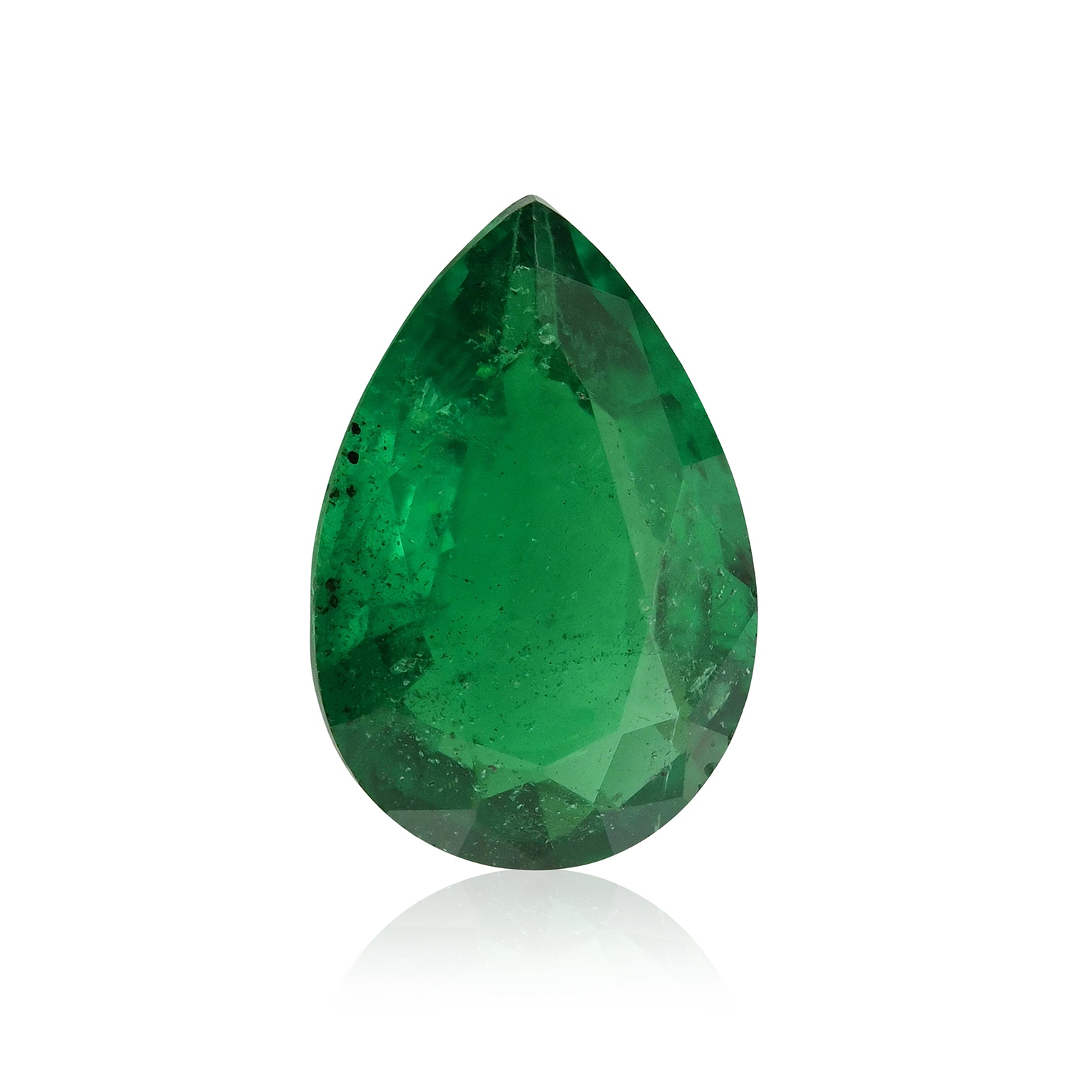 1.16 Carat Green ZAMBIAN Pear Emerald