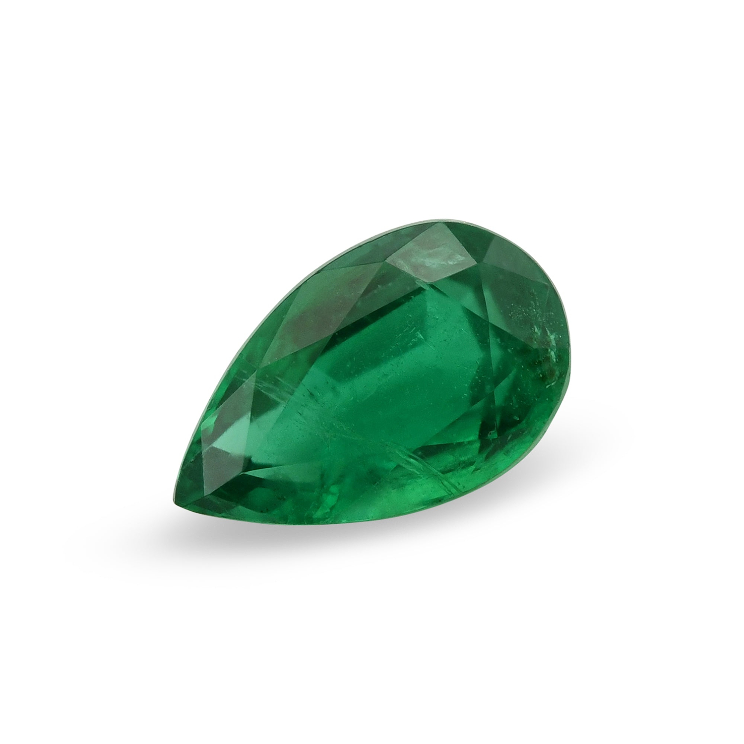 0.91 Carat Green ZAMBIAN Pear Emerald