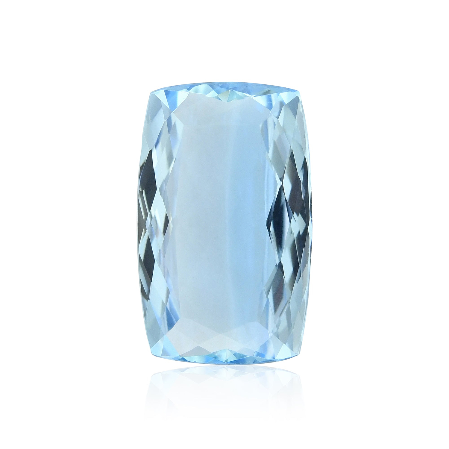 4.20 Carat Blue BRAZILLIAN Cushion Aquamarine