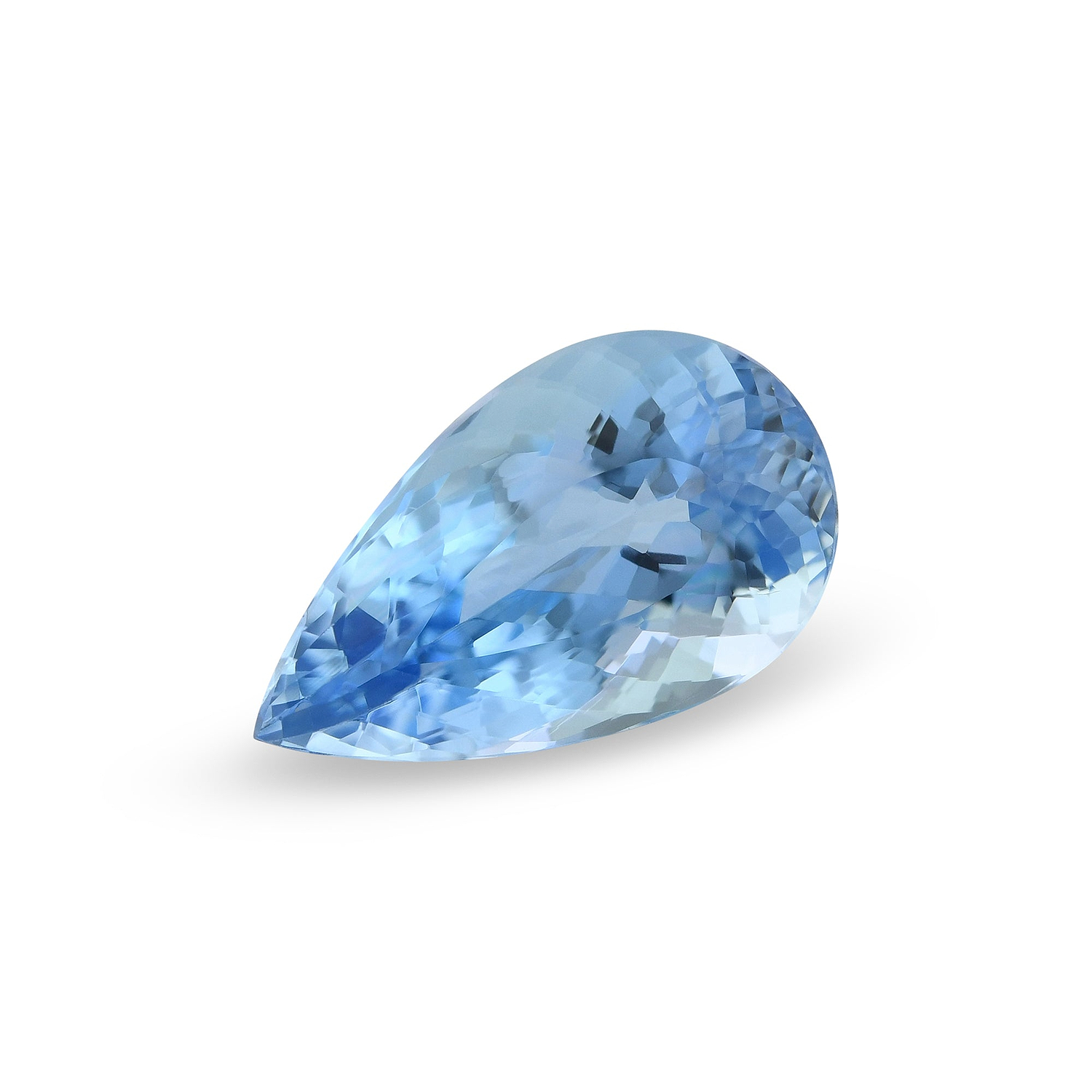 4.88 Carat Blue BRAZILLIAN Pear Aquamarine