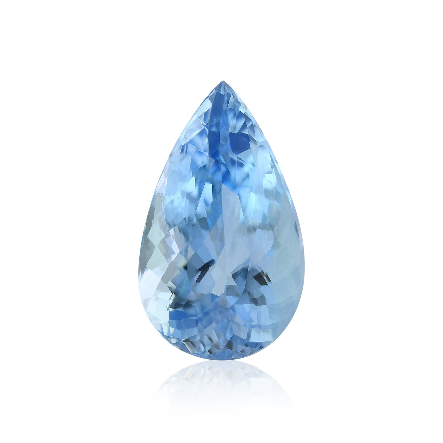 4.88 Carat Blue BRAZILLIAN Pear Aquamarine