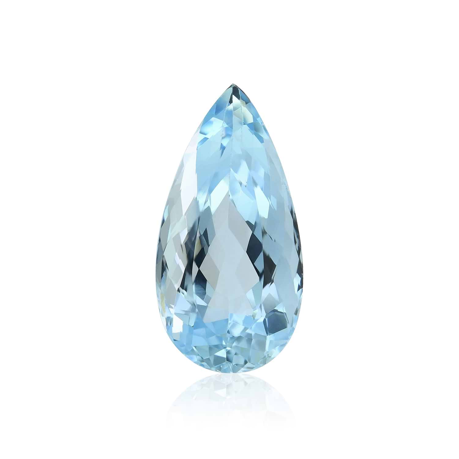6.18 Carat Blue BRAZILLIAN Pear Aquamarine