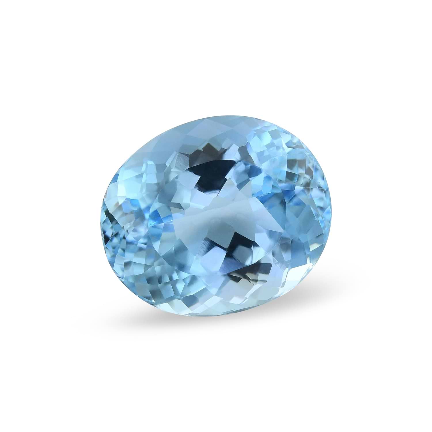6.82 Carat Blue BRAZILLIAN Oval Aquamarine