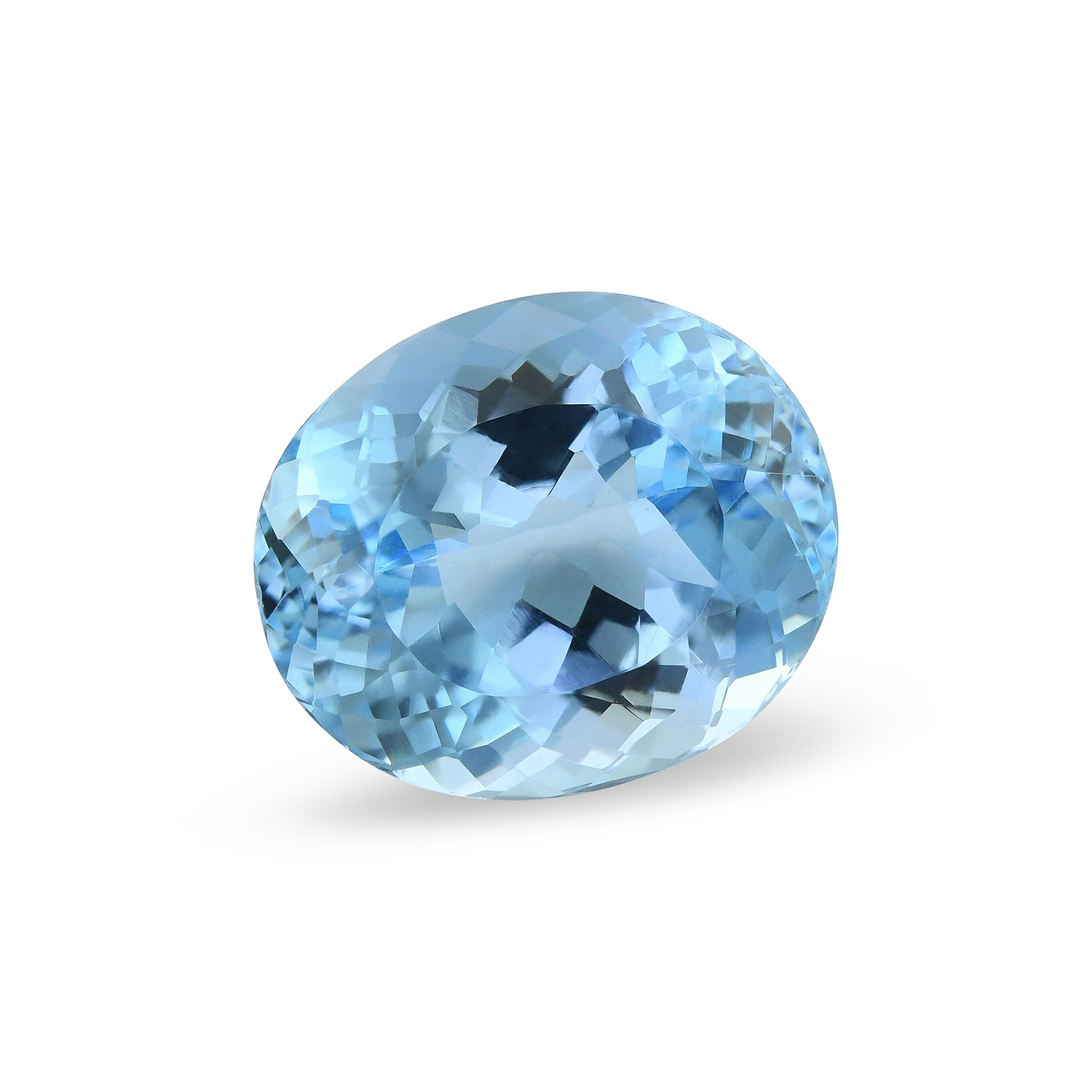 6.82 Carat Blue BRAZILLIAN Oval Aquamarine