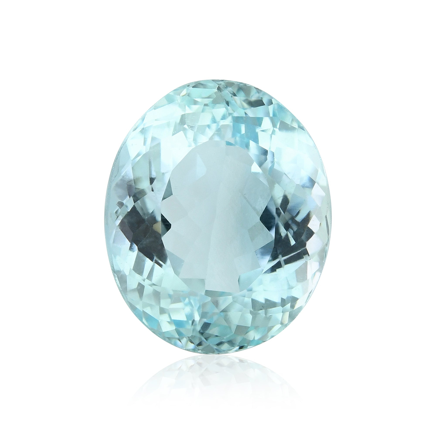 8.97 Carat Blue BRAZILLIAN Oval Aquamarine