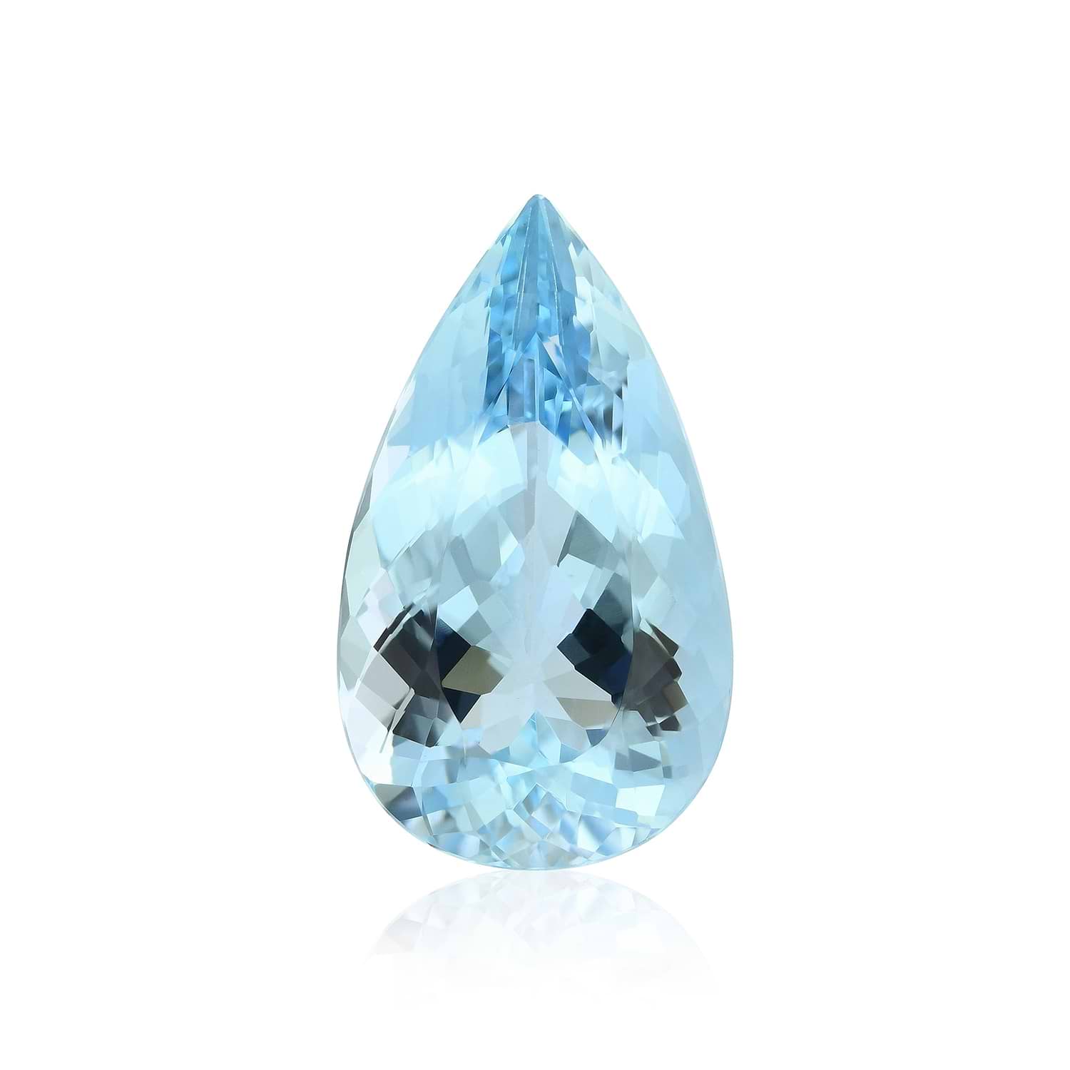 8.61 Carat Blue BRAZILLIAN Pear Aquamarine