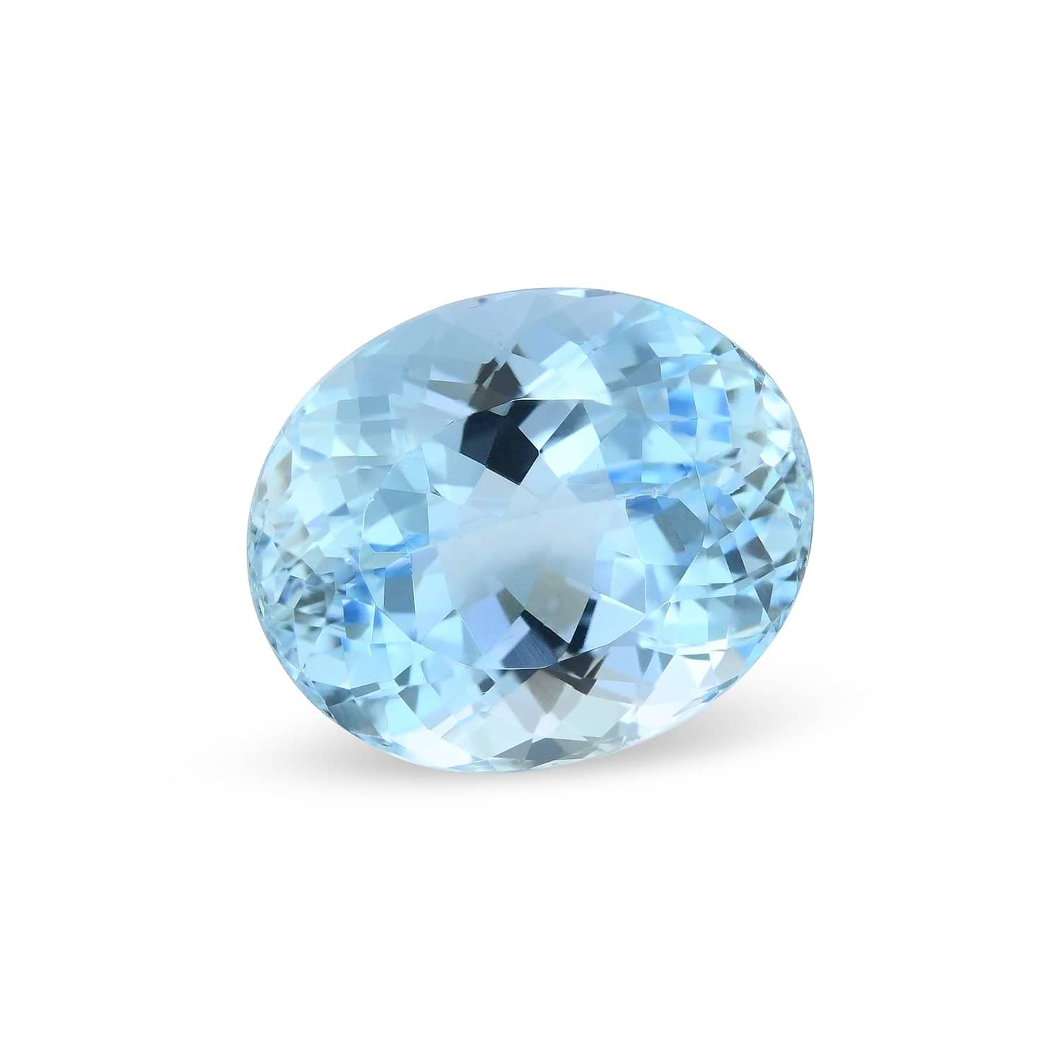 8.28 Carat Blue BRAZILLIAN Oval Aquamarine