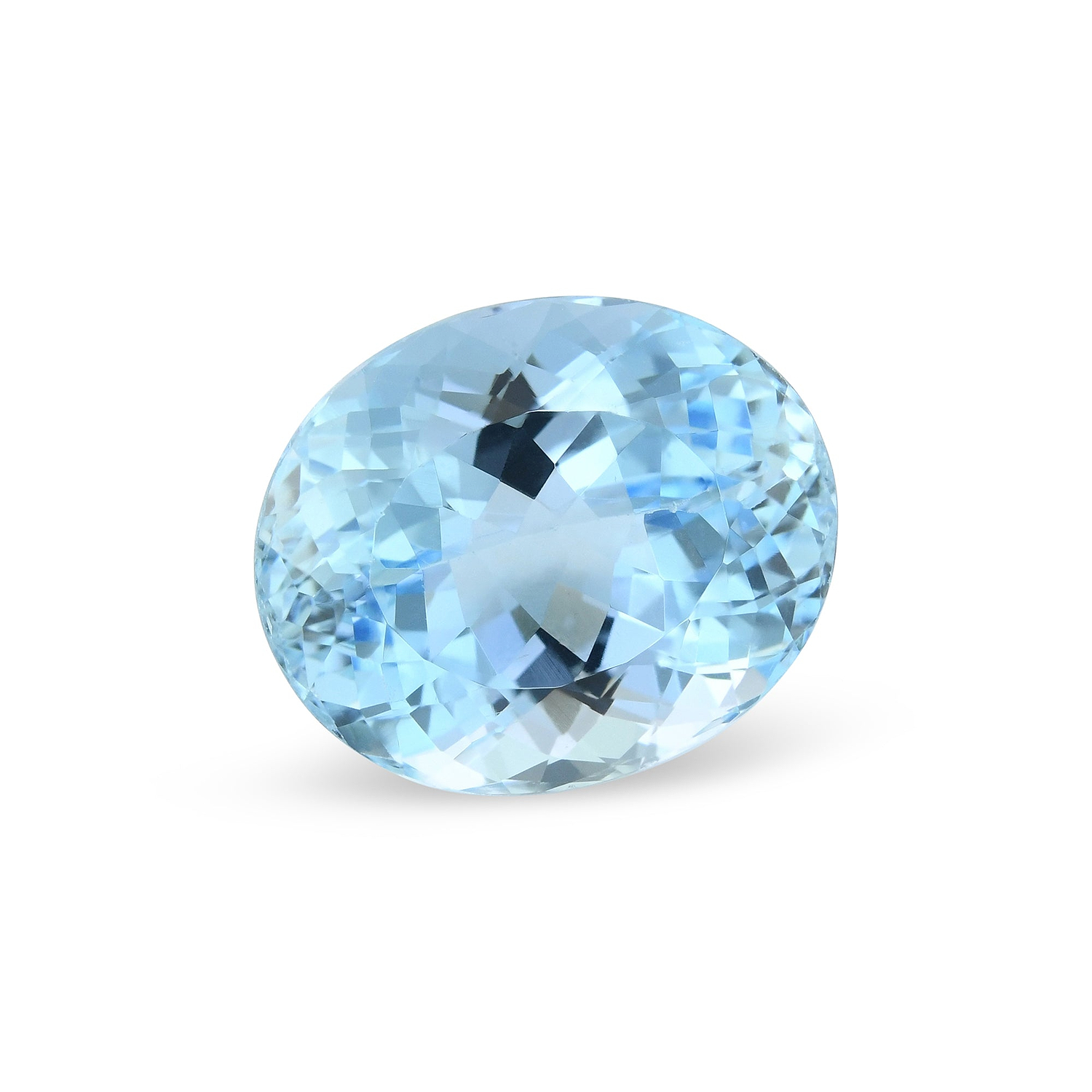 8.28 Carat Blue BRAZILLIAN Oval Aquamarine