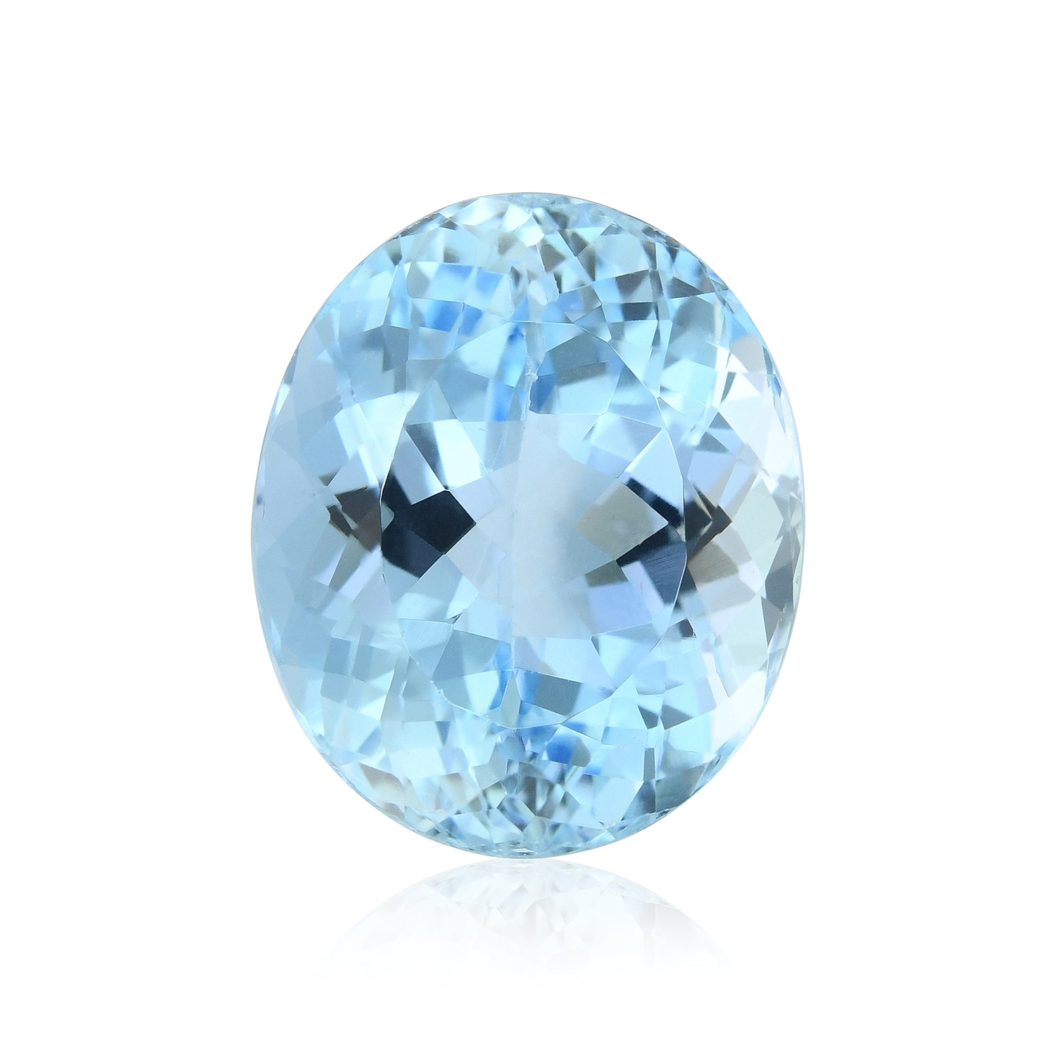 8.28 Carat Blue BRAZILLIAN Oval Aquamarine