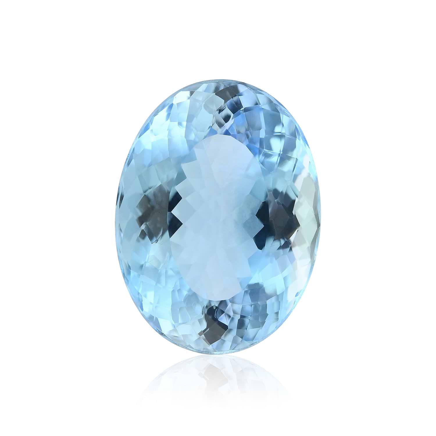 8.73 Carat Blue BRAZILLIAN Oval Aquamarine