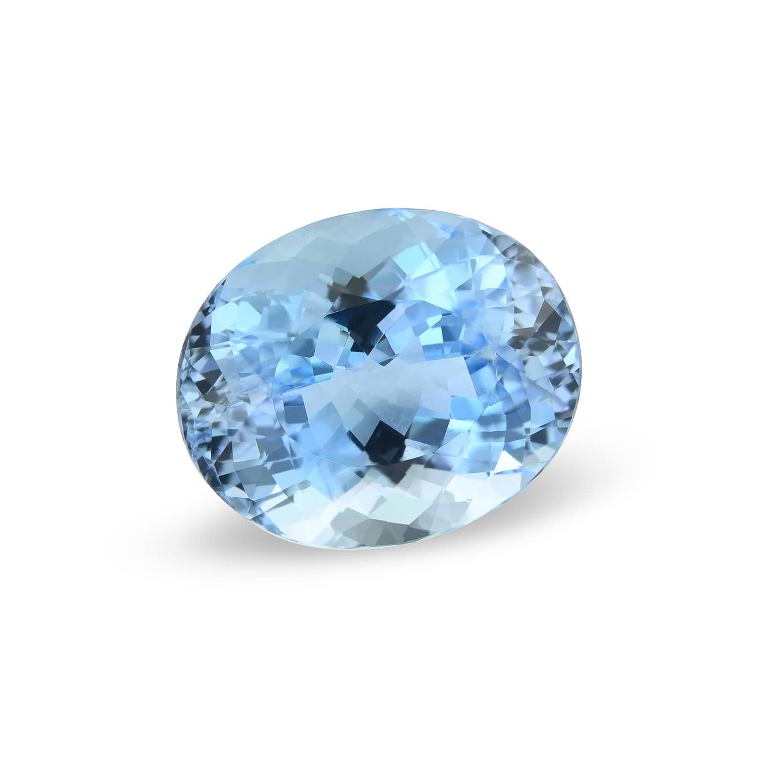 7.27 Carat Blue BRAZILLIAN Oval Aquamarine