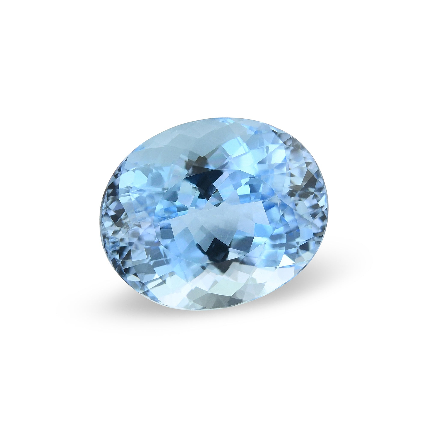 7.27 Carat Blue BRAZILLIAN Oval Aquamarine