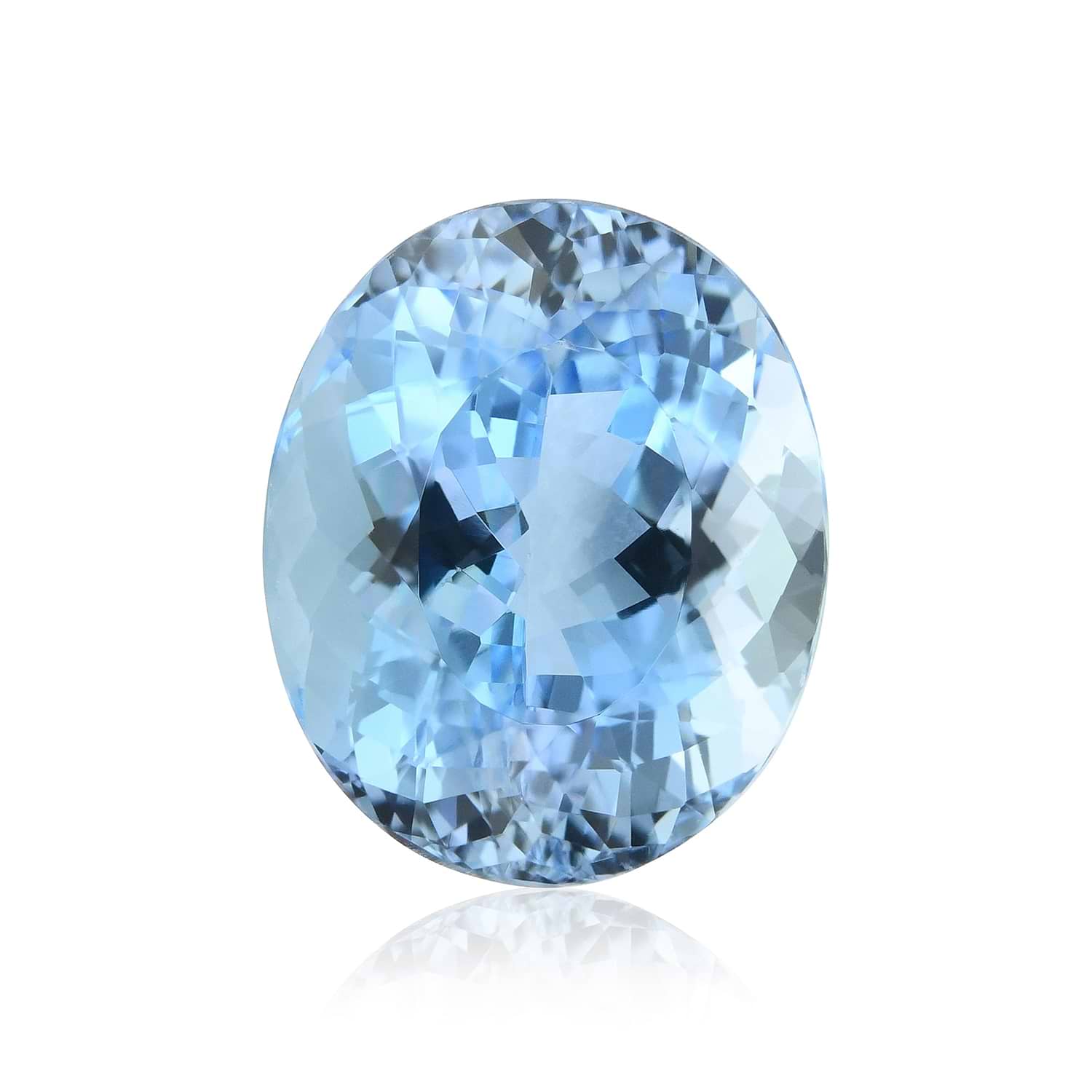 7.27 Carat Blue BRAZILLIAN Oval Aquamarine
