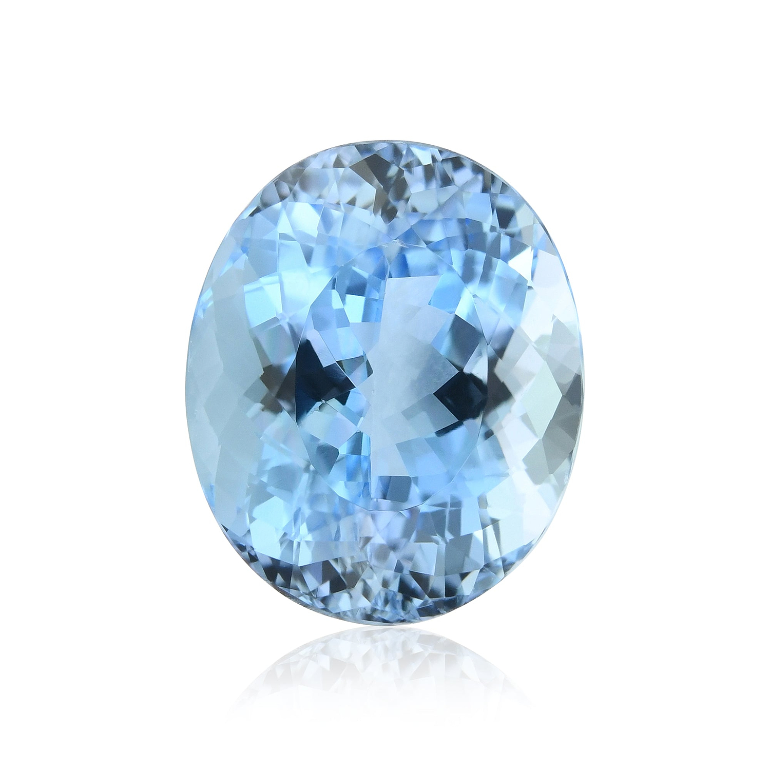 7.27 Carat Blue BRAZILLIAN Oval Aquamarine