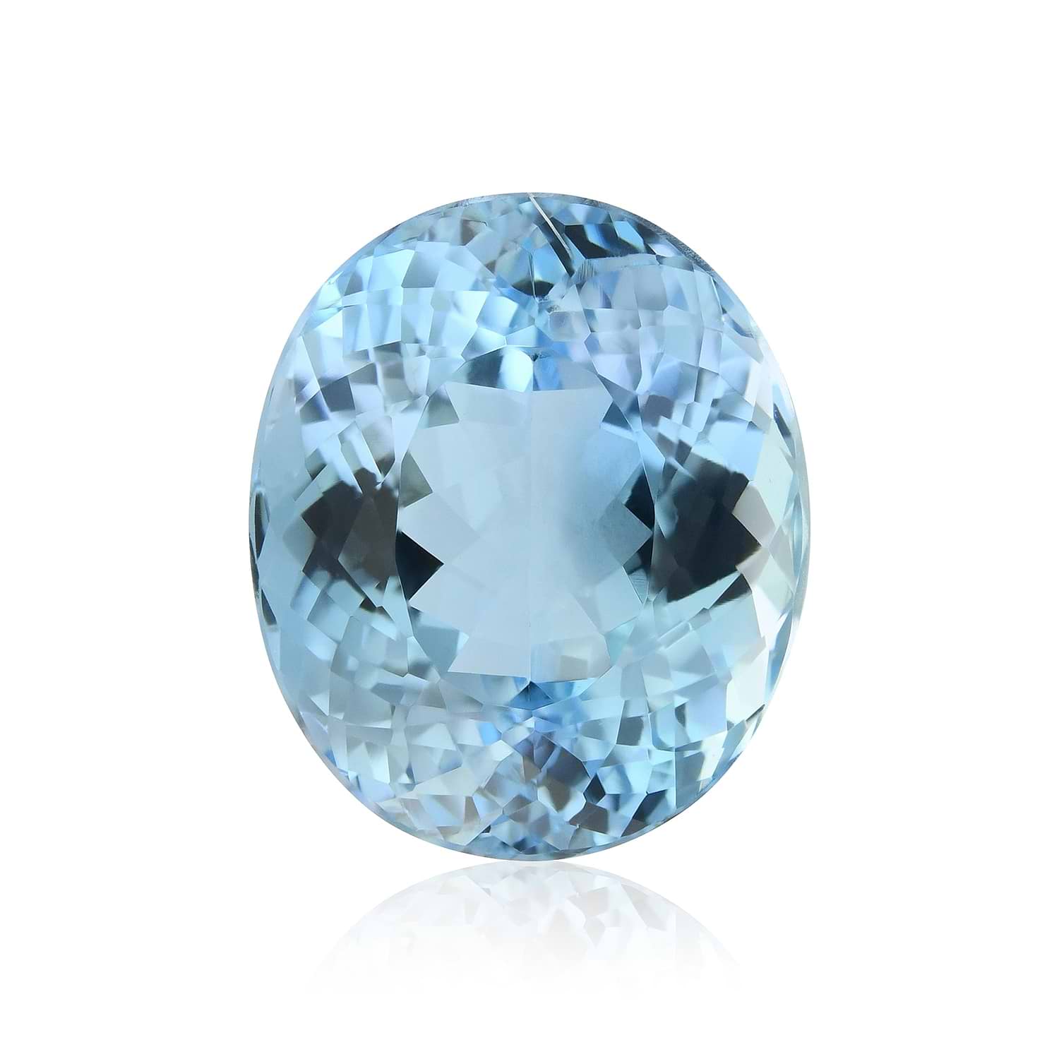 14.86 Carat Blue BRAZILLIAN Oval Aquamarine