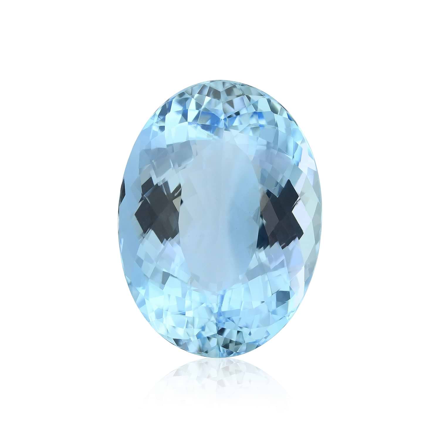 17.57 Carat Blue BRAZILLIAN Oval Aquamarine