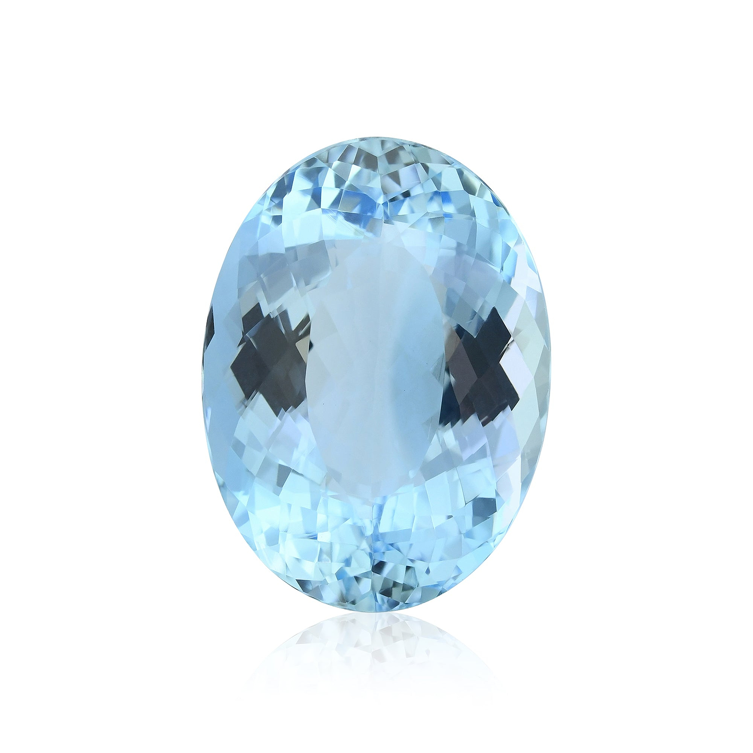 17.57 Carat Blue BRAZILLIAN Oval Aquamarine