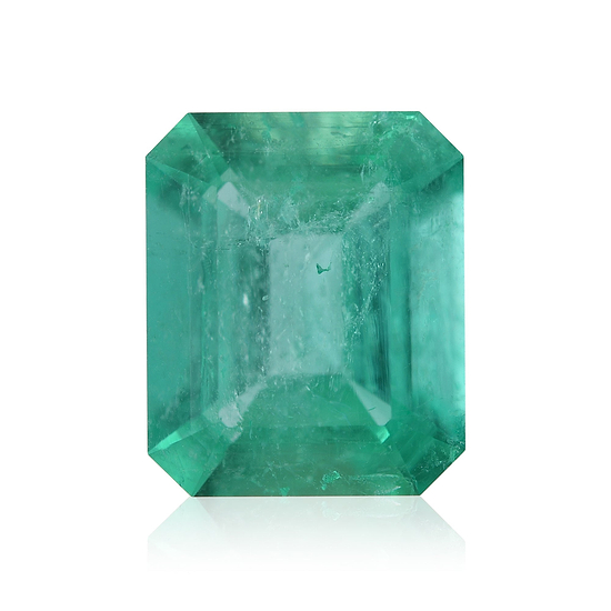 3.90 Carat Green COLOMBIAN Emerald Emerald MUZO