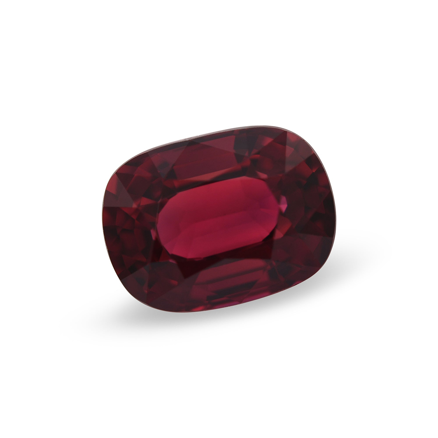3.23 Carat Red MOZAMBICAN Cushion Ruby GRS