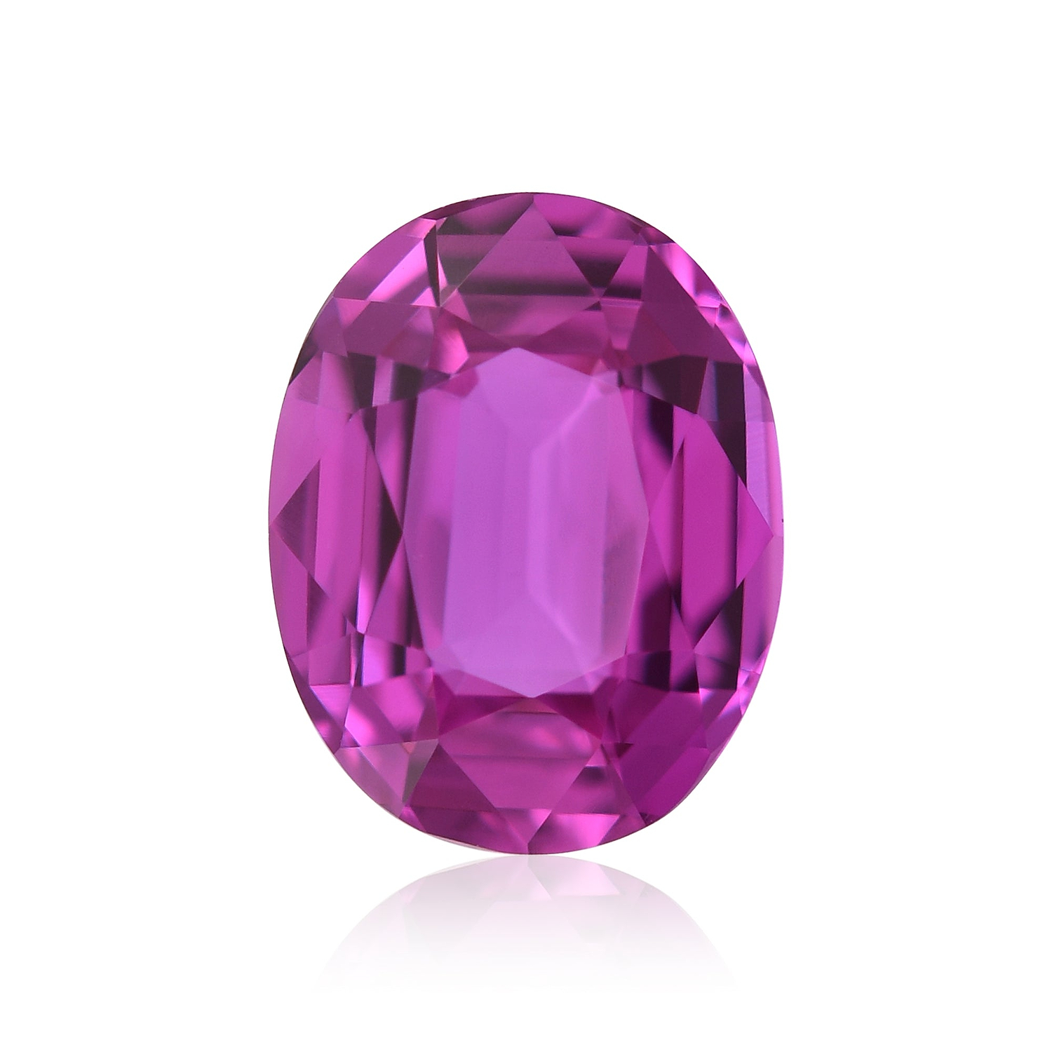 3.02 Carat Pink MADAGASCAR Oval Sapphire SSEF
