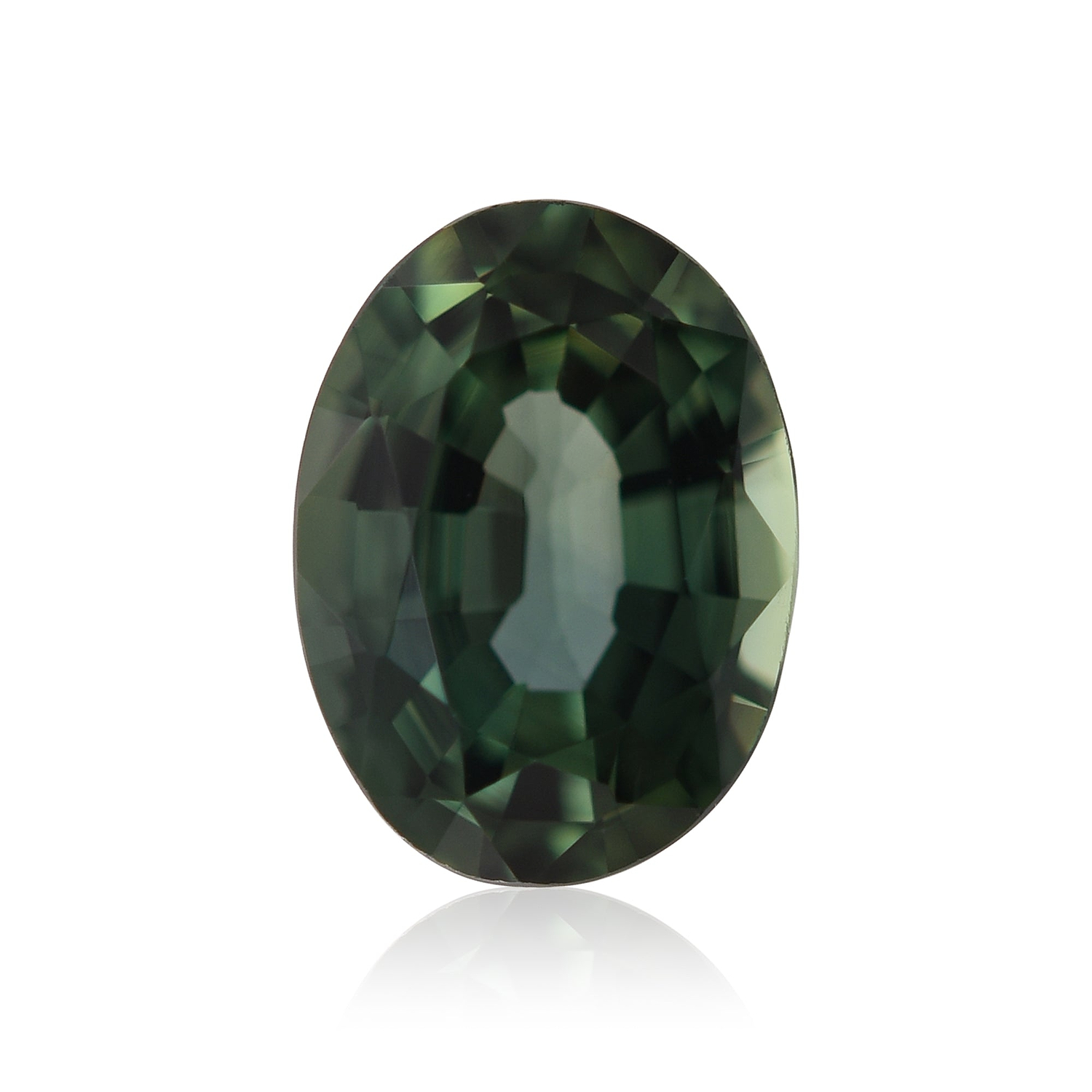 0.90 Carat Green MADAGASCAR Oval Sapphire