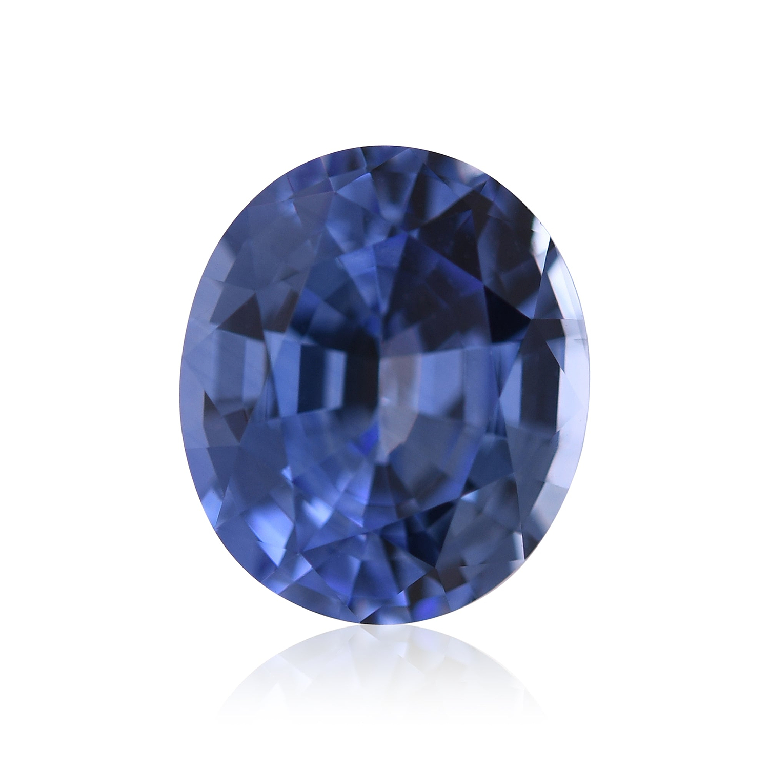 1.71 Carat Blue  Oval Sapphire