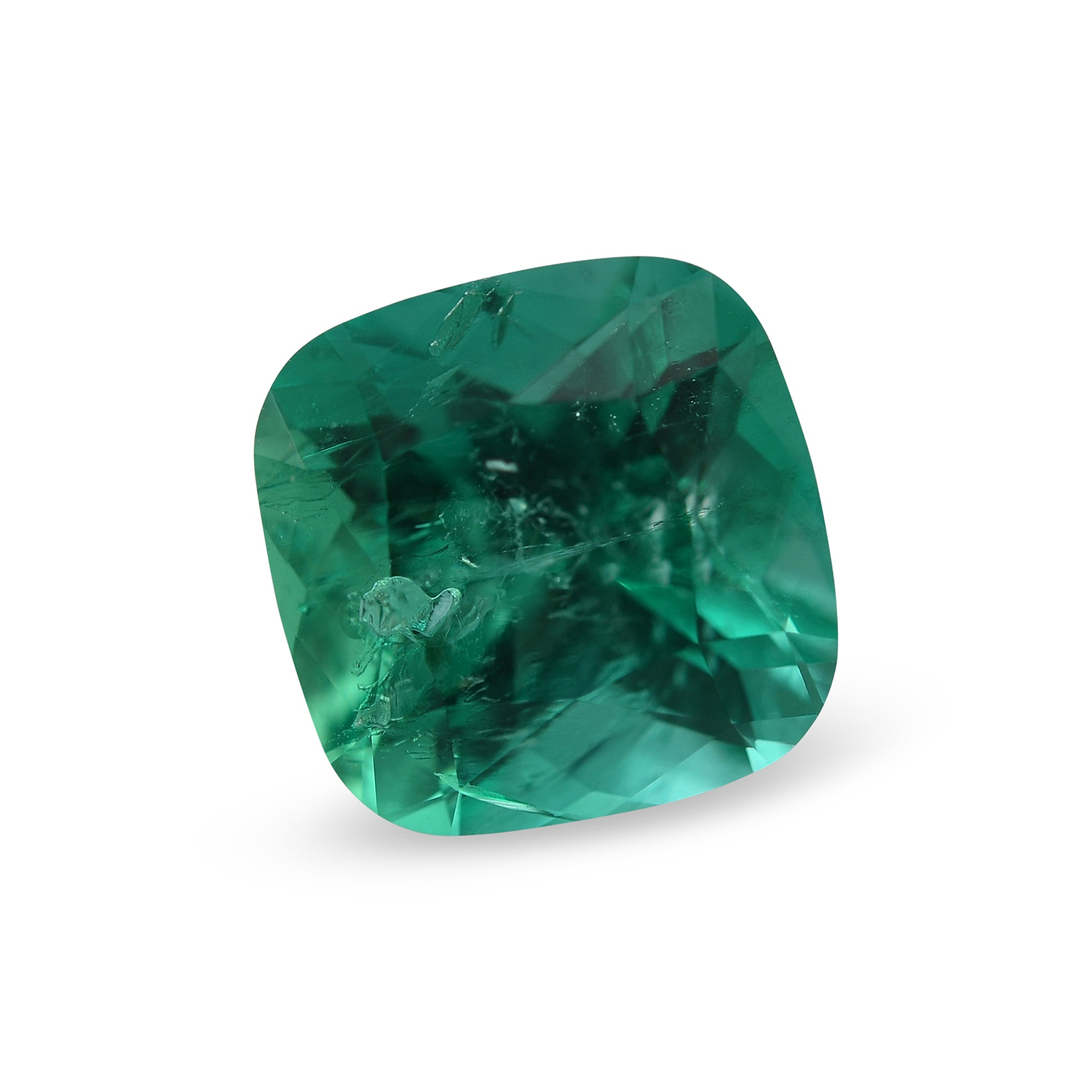 2.67 Carat Green COLOMBIAN Cushion Emerald CD