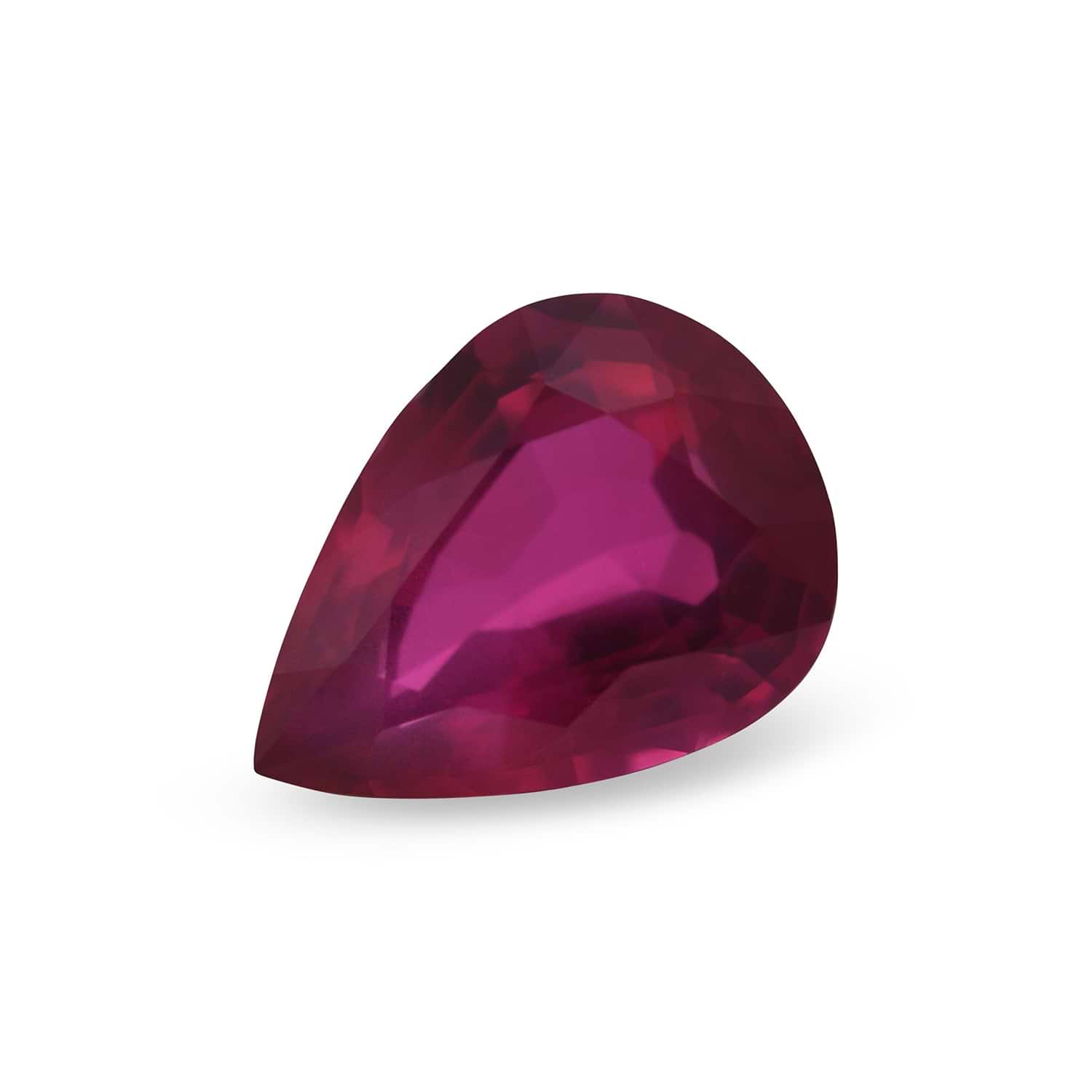2.23 Carat Vivid Red MOZAMBIQUE Pear Ruby CD