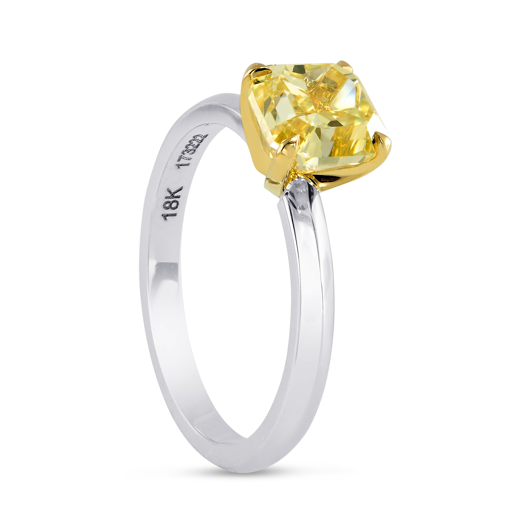 Low Profile Solitaire Diamond Ring Setting - 4