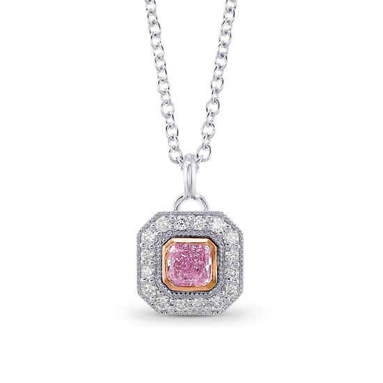 Closed Pave Round Hanging Halo Diamond Pendant Setting