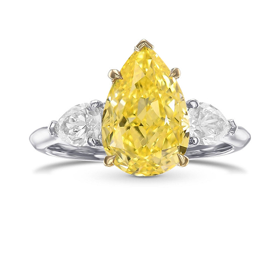 Pear Diamond Side-stone Ring Setting