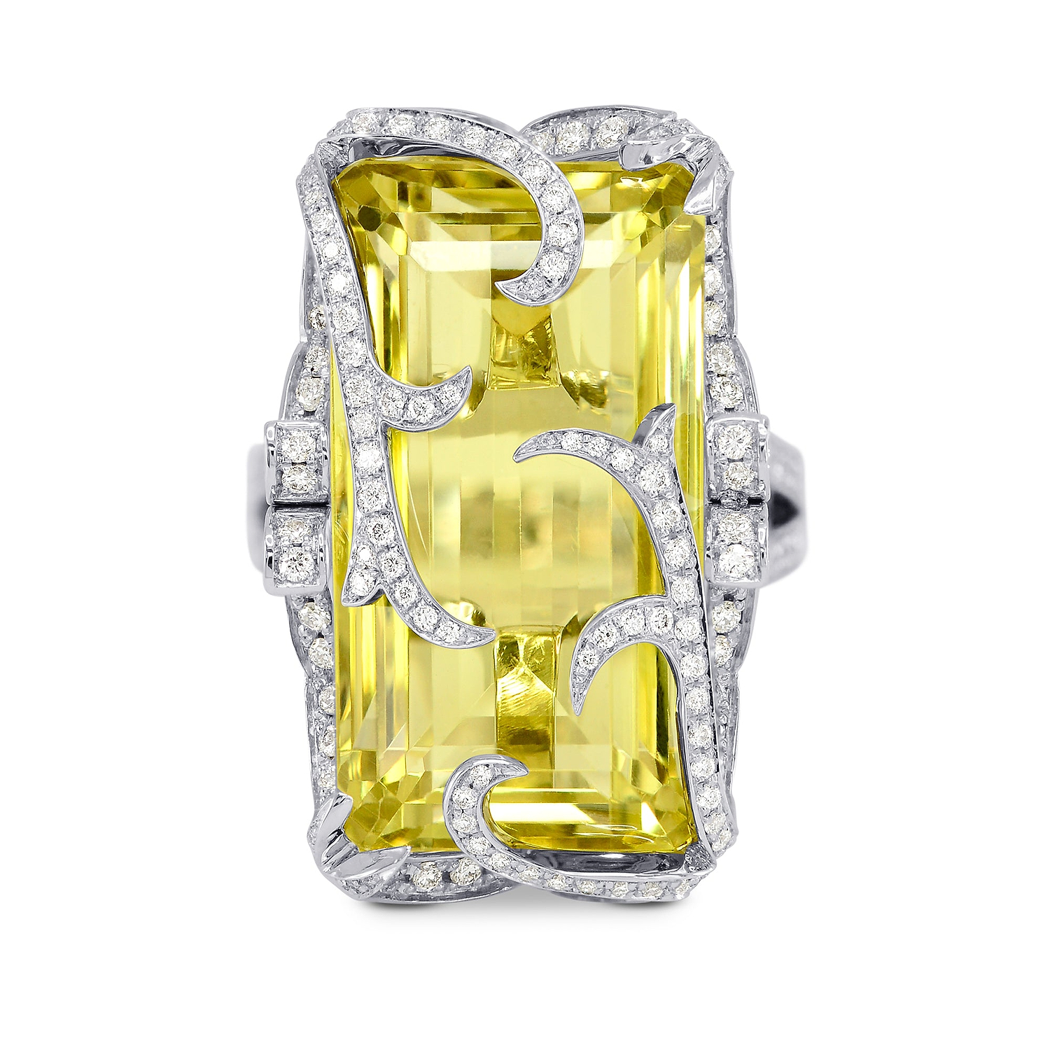 Extraordinaire  Belle Citron - Lemon Quartz Diamond Ring