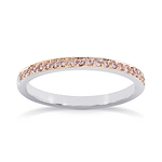 Fancy Pink Diamond Wedding Band