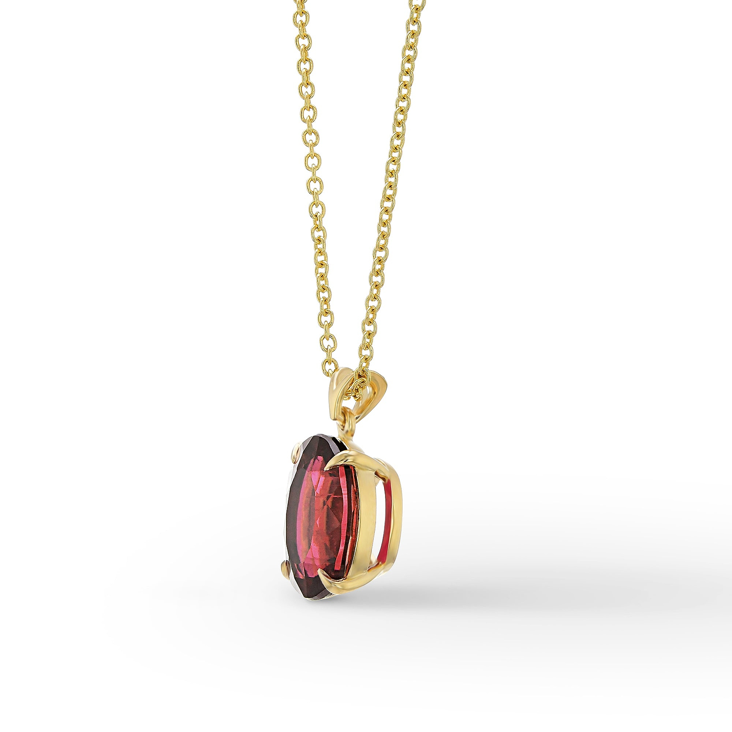 Custom 4 Prong Solitaire Basket Pendant Setting - 2