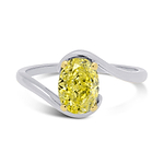 Crossover Solitaire Diamond Ring Setting