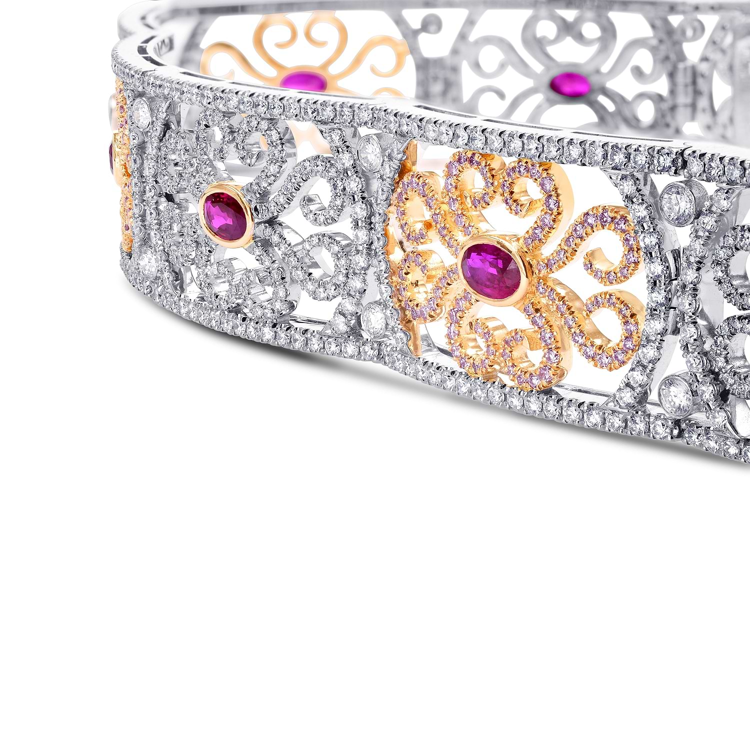 Extraordinary Ruby & Pink Diamond Bracelet
