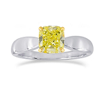 Bowed Solitaire Diamond Ring Setting
