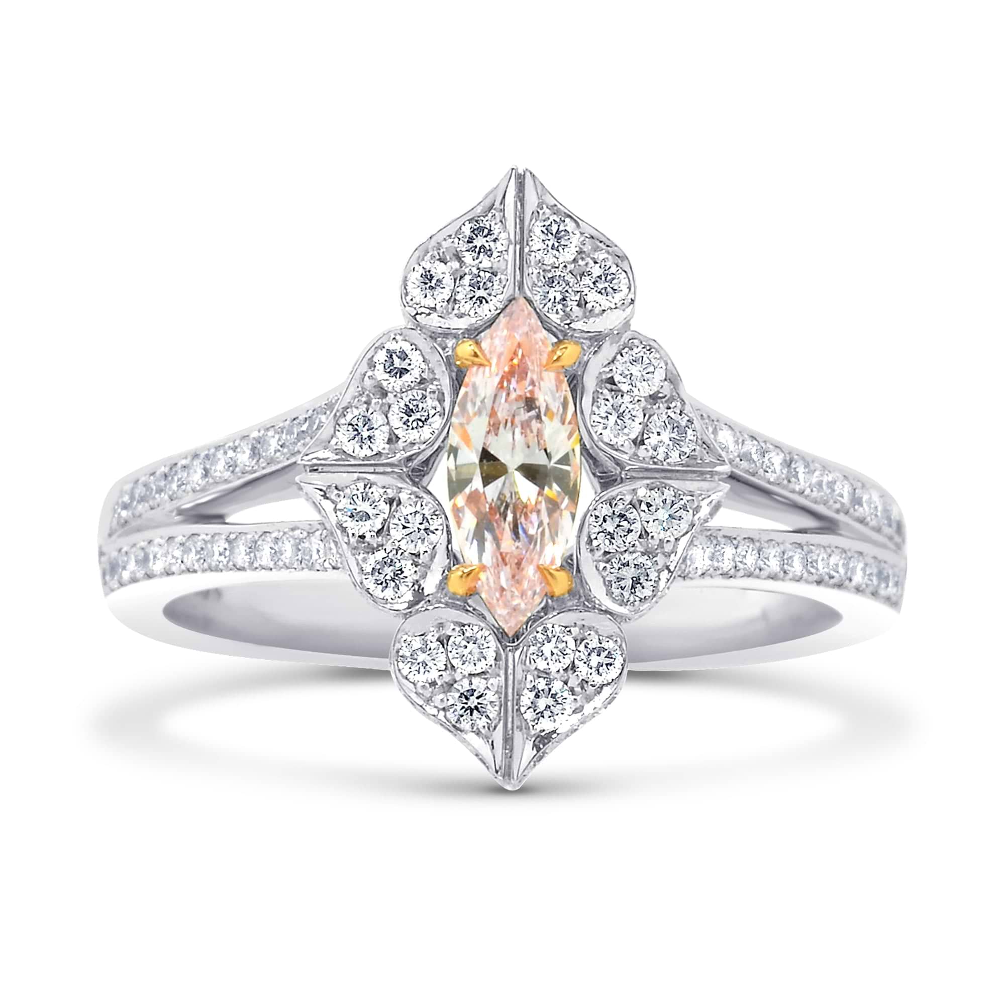 Floral Pave Diamond Dress Ring