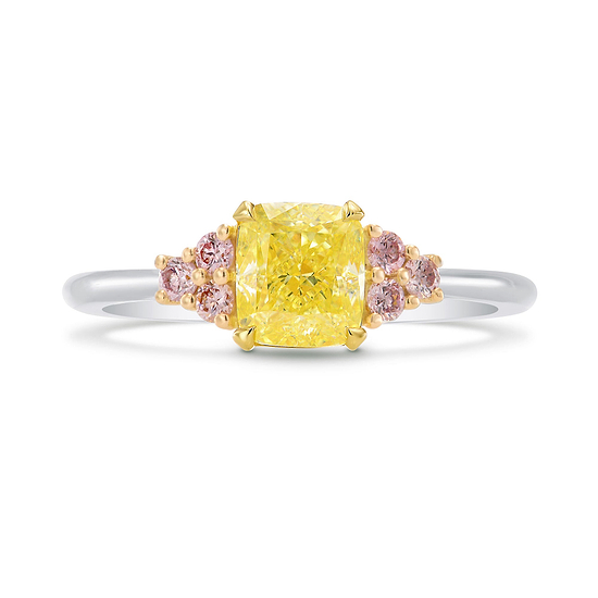 Pink Diamond Side Stone Ring Setting