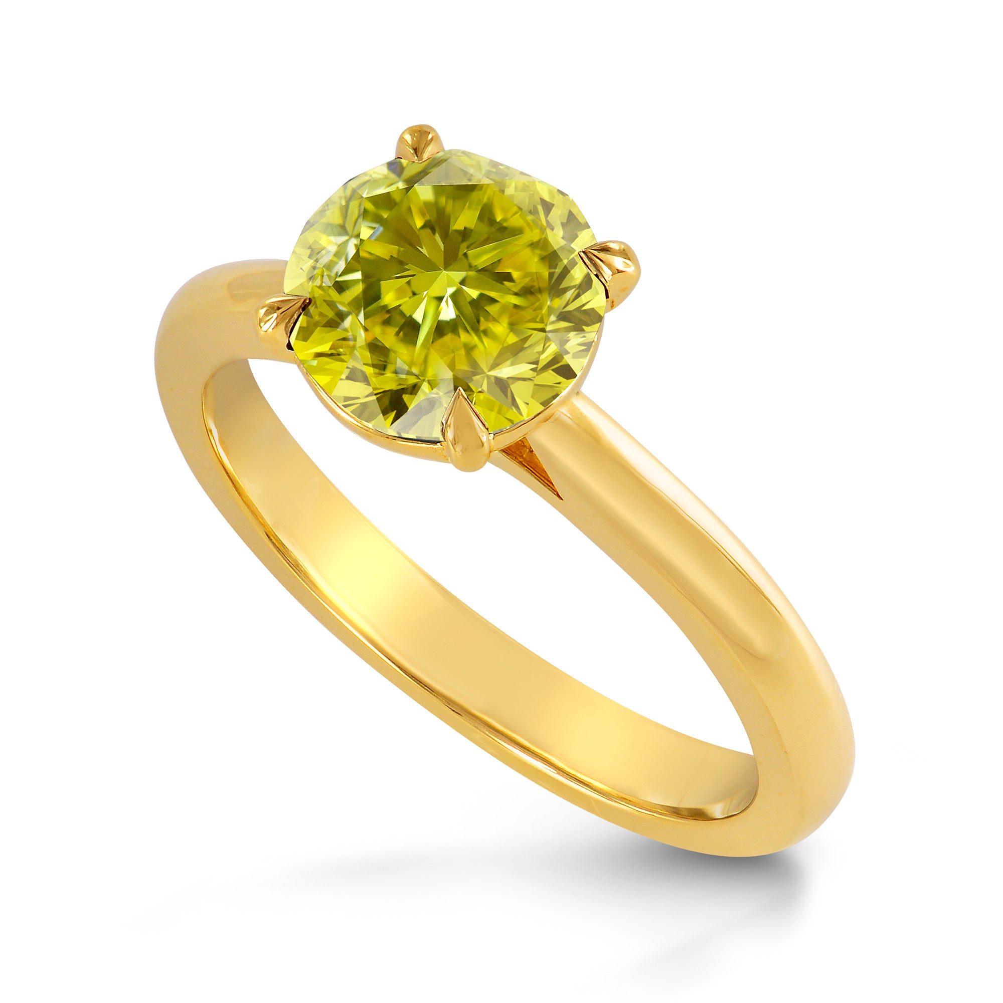 Scalloped Solitaire Diamond Ring Setting - 6