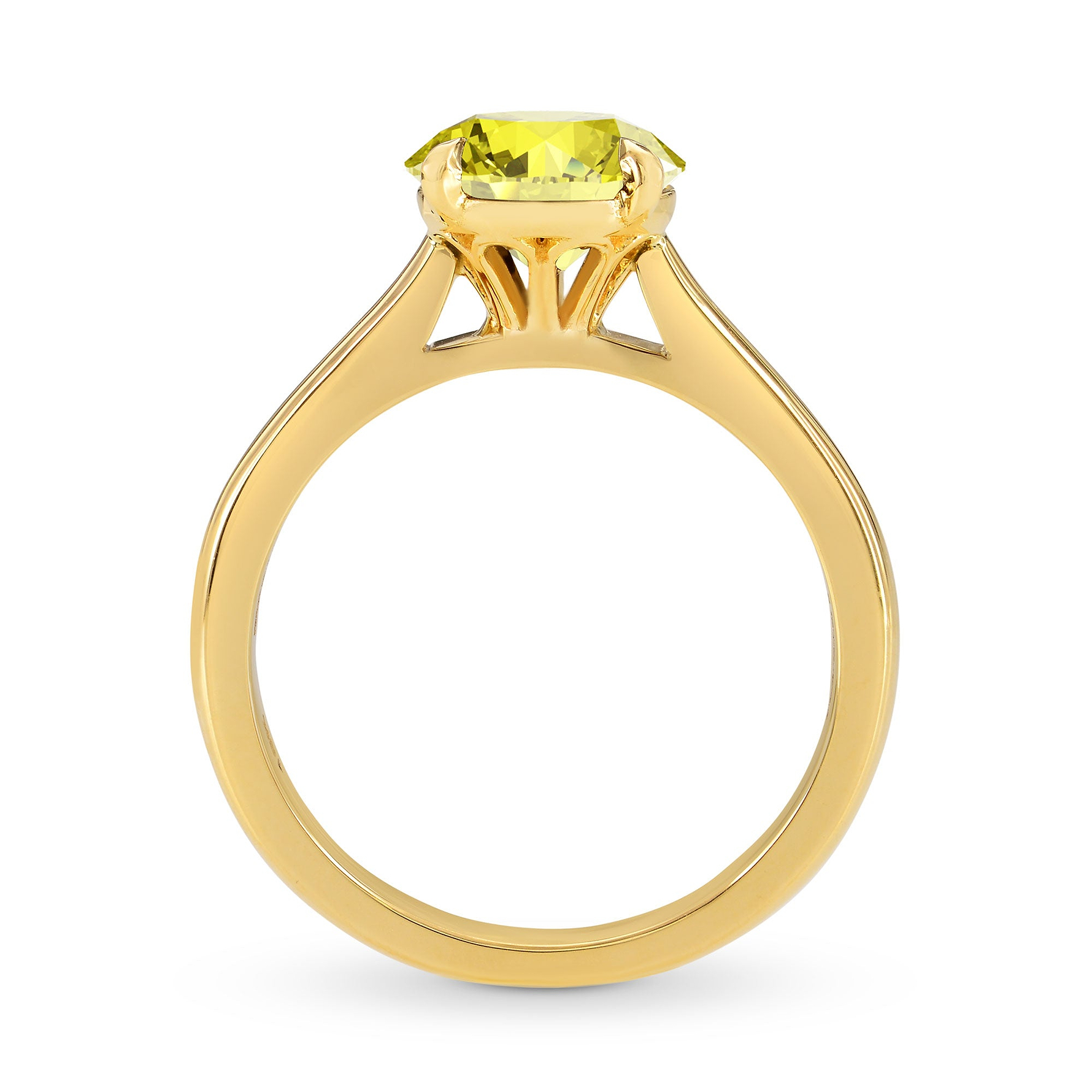 Scalloped Solitaire Diamond Ring Setting - 5