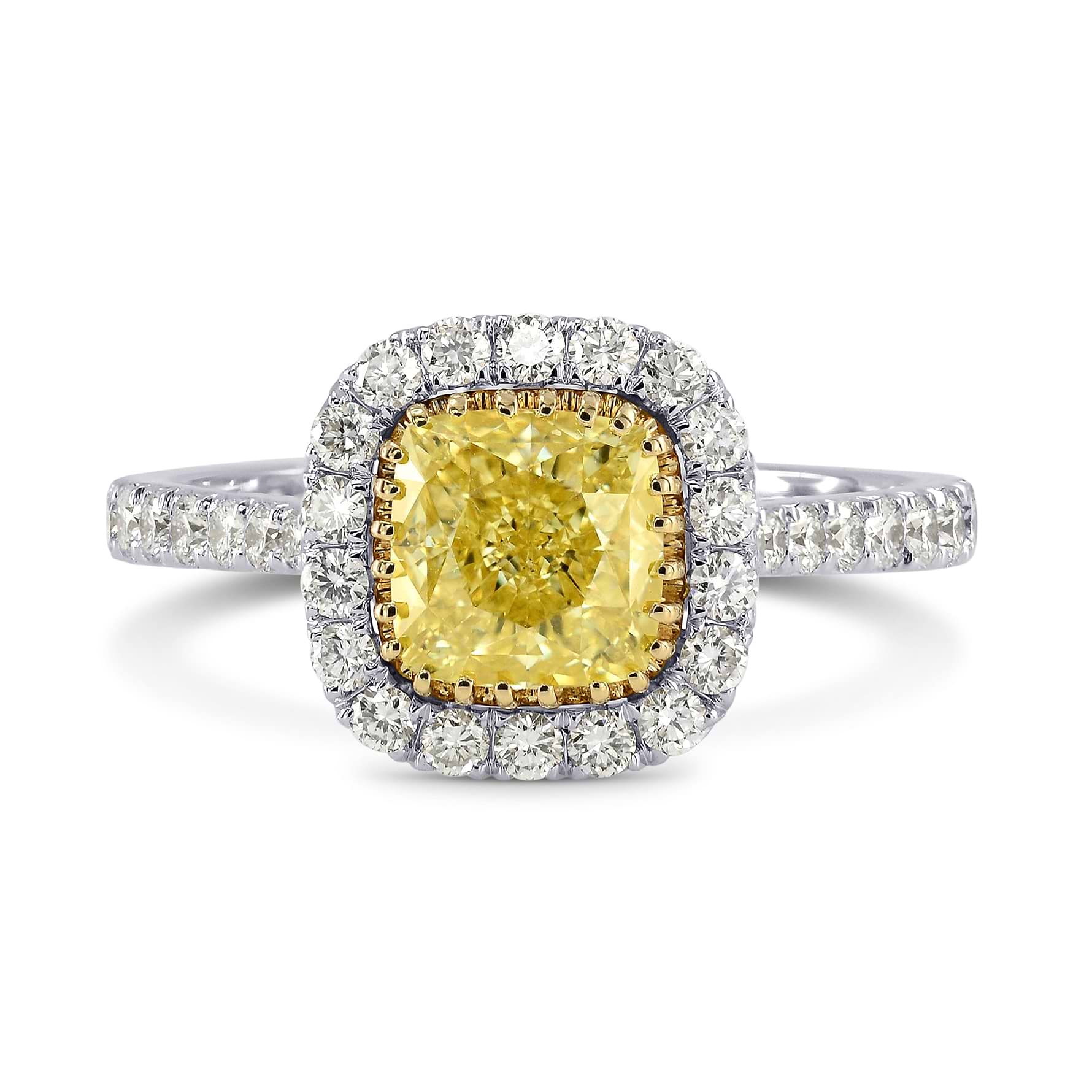 Micro-prong Halo Diamond Ring Setting LEIBISH - Main Image