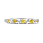 Fancy Vivid Yellow Diamond Band Ring